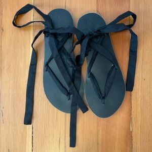 Sseko Black Wrap Sandals